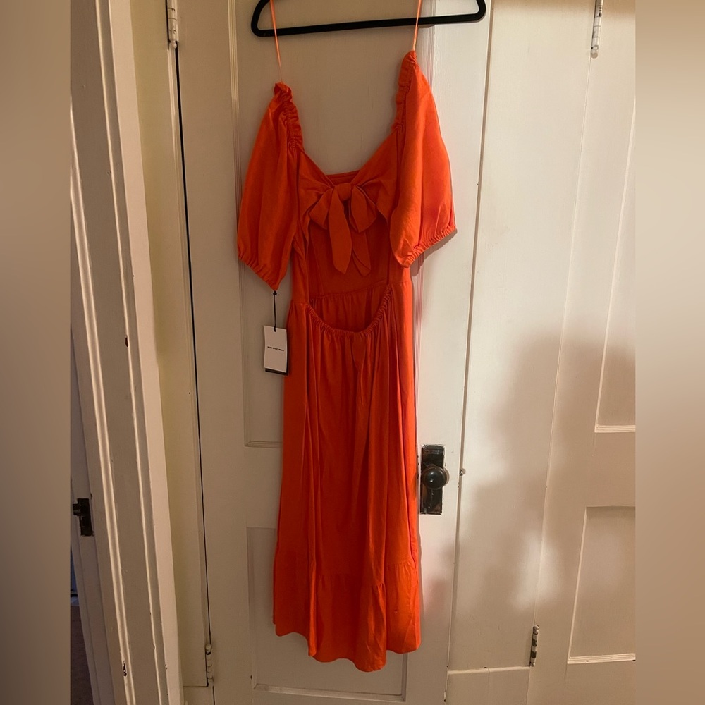 Orange Who What Wear Sundress